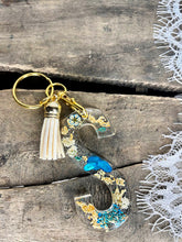 Load image into Gallery viewer, Floral Initial Keychains