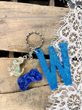 Load image into Gallery viewer, Custom Initial and Charm Keychain