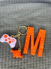Load image into Gallery viewer, Custom Initial and Charm Keychain