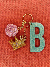 Load image into Gallery viewer, Custom Initial and Charm Keychain