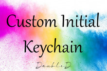 Load image into Gallery viewer, Custom Initial and Charm Keychain