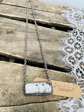Load image into Gallery viewer, &#39;Lone Star&#39; Natural Howlite Stone Necklace
