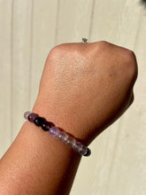 Load image into Gallery viewer, Purple Fluorite natural stone bracelet
