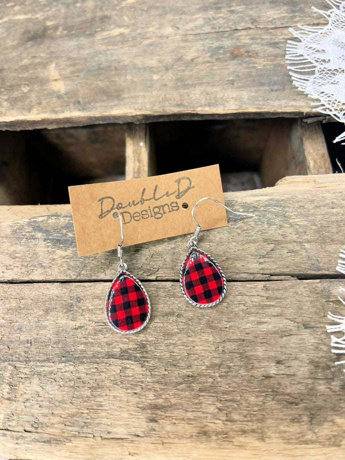 Red Wrapping Dangles